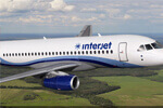 Picture of an Interjet airplane on air